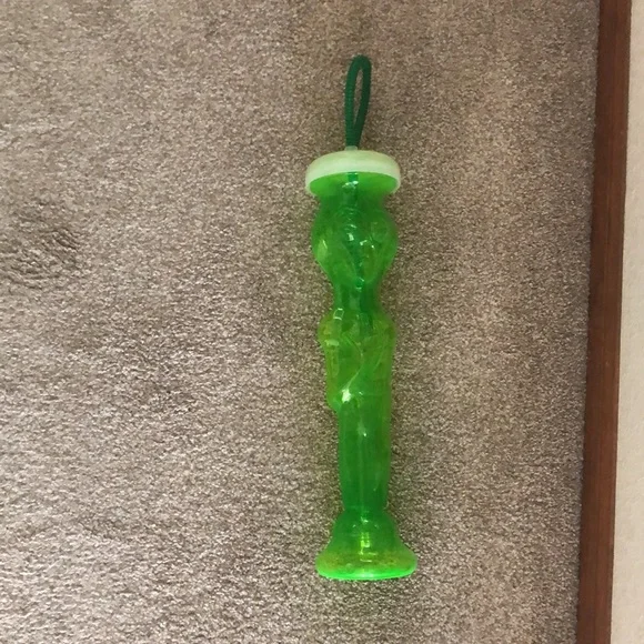 Vintage The Martian By BETRAS 16” Tall Neon Green Alien Drink Bottle With Straw - Picture 4 of 12
